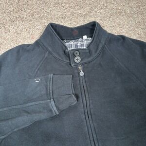 Linksoul Bi-Swing Mens Black Full Zip Up Lined Jacket Size Large Golf